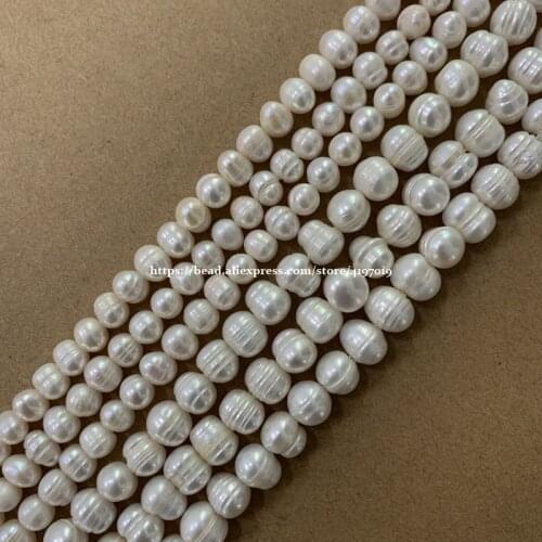 Free Shipping B Quality Natural Fresh Water the Mother of Pearl Shell Beads 15" String Pick Size
