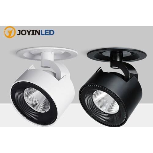 Factory Price White Black Led Lighting Recessed Led Cob Downlight 12W 20W 30W Anti-glare Led Spotlight Ceiling Lamp For Indoor