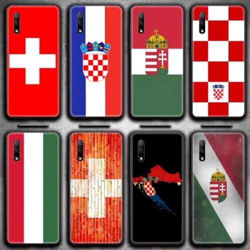 Hungary switzerland croatia flag Phone Case For Huawei Nova 6se 7 7pro 7se honor 7A 8A 7C 9C Play