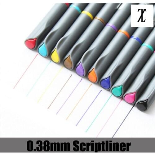 For Model Coloring Tools Water-based Scriptliner 0.35MM Painting Pen
