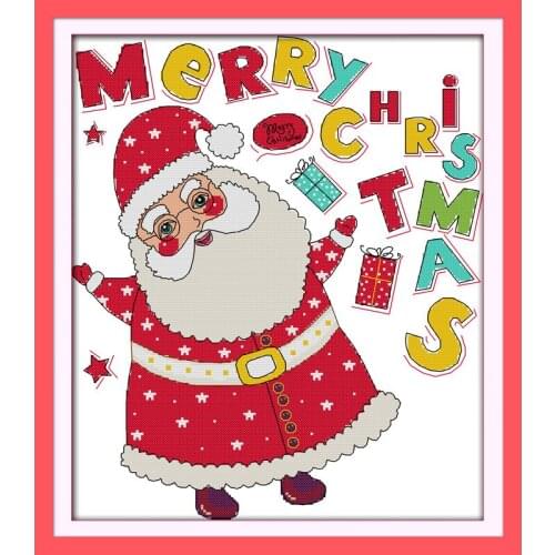 Everlasting Love Merry Christmas (2) Ecological Cotton Chinese Cross Stitch Kits Counted Stamped 14 CT And 11 CT Sales Promotion