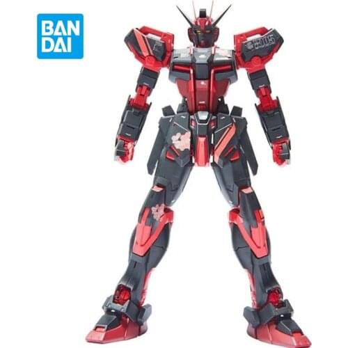 Bandai Gundam Model Kit Assemble Figure MG 1/100 RM Strike Gundam Anime Characters Action Dolls Collectibles Childrens Toys