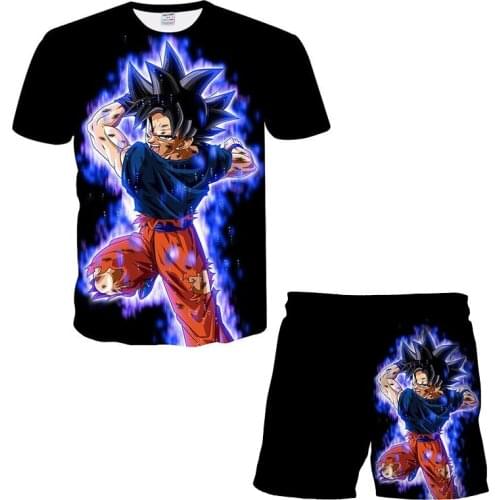 Children Clothing Sets Fashion Vegeta Tshirts Pants Sets Anime Dragon-Ball T Shirt Kids Clothes Boys Clothes Pants 4 to 14 Y