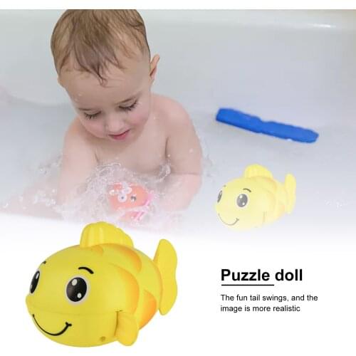 Bath Toys Goldfish Shape Bath Doll Summer Cute Swimming Water Toys For Children Windup Bathtub Toys Bathing Toy For Baby Bath
