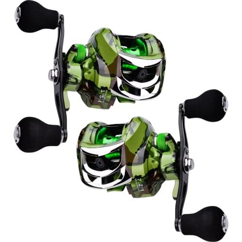 DW125 Baitcasting Reel 10kg Max Drag 18+1 BBs 7.2:1 High Speed Gear Ratio Magnetic Brake System Fishing Reel Fishing Tool