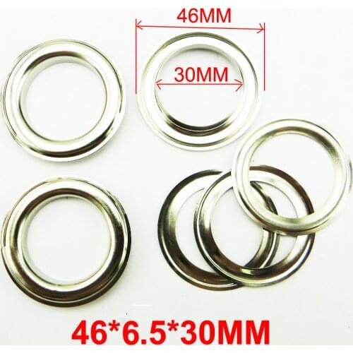 20PCS 30MM metal silver EYELET brand button sewing clothes accessory round buttons Handbag leather eyelets MNE-01