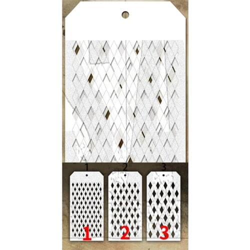 2021 New Retro Prismatic Stencil For Craft Making Paper Greeting Card Background Scrapbooking No Clear Stamps Metal Cutting Dies