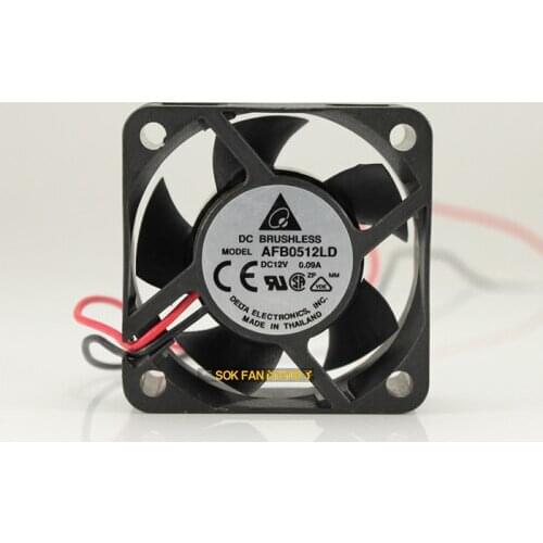 NEW DELTA DC12V 5cm double ball bearing 5020 AFB0512LD cooling fan