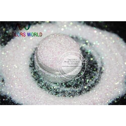 NO.O3 0.4mm Iridescent white with pink light Color Glitter Powder for nail,tatto art decoration DIY powder