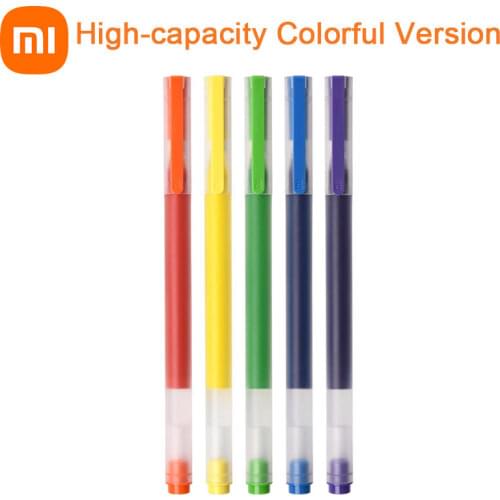 Original Xiaomi High-Capacity Ink Pen Colorful Version 4x Capacity 4x Writing Length Quick Drying and Blot-Resistant 0.5 mm