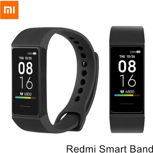 Original XIAOMI REDMI BAND Smart Wristband Color Screen Heart Rate Sensor 5ATM Water Resistance Fitness Bracelet Xiaomi Wear APP