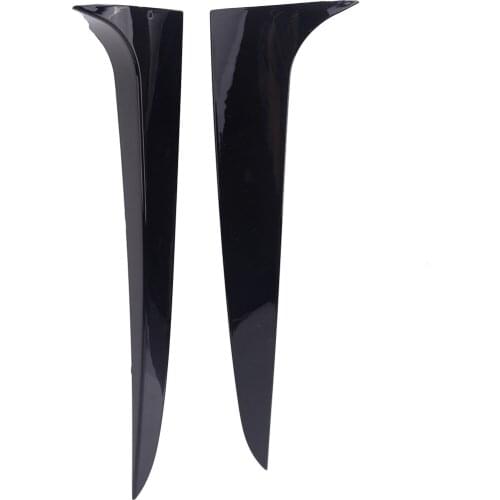 Pair Rear Window Side Spoiler Wing Splitter Lip Cover Trim Bezel Fit for BMW X3 F25 2011 2012 2013 2014 2015 2016 2017 Black
