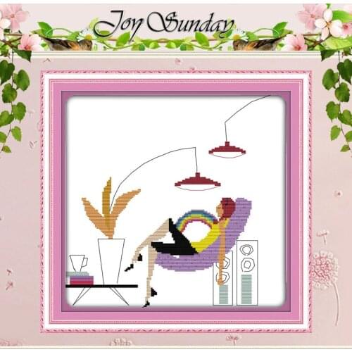 Casual Living Patterns Counted Cross Stitch 11CT 14CT Cross Stitch Set Wholesale Cross-stitch Kit Embroidery Needlework