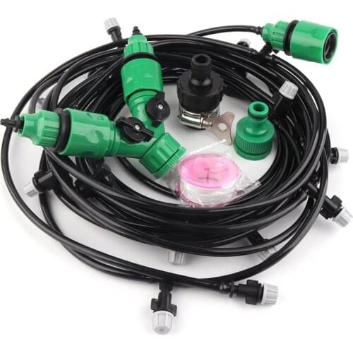 40m Garden Watering System Portable Automatic Drip Irrigation Kit Garden Watering Kits Site Dust Removal Cooling Spray Nozzle