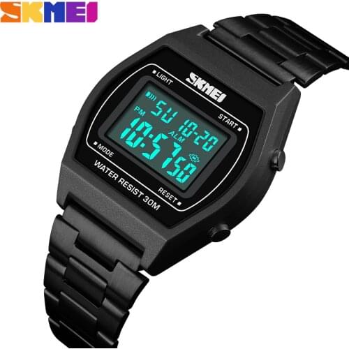 SKMEI Luxury Brand Mens Sports Watches Electronic LED Digital Male Watch Waterproof Rose Gold Men Wrist Watch Relogio Masculino