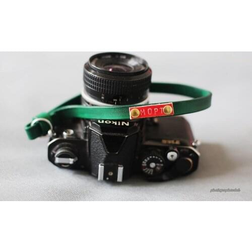 Dark green handmade dyed leather 12mm handmade camera wrist strap band &Windmup