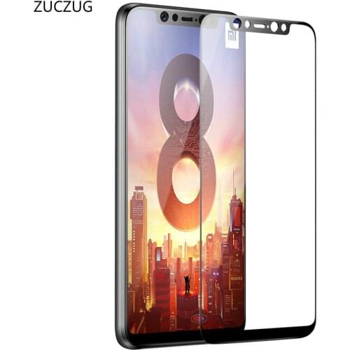 ZUCZUG For Xiaomi Mi8 Mi8 SE Tempered Glass 9H Hardness Full Cover Full Screen Protector Glass For Xiaomi Mi 8 Tempered Glass