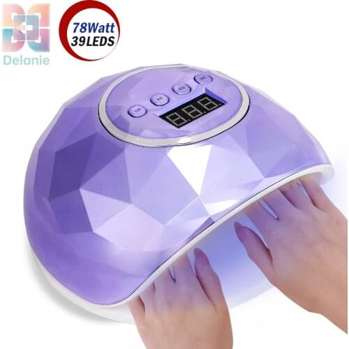 110W UV LED Nail Lamp with 39 Leds Lamp For Manicure Apparatus Dual Light Lamp Motion Sensing Manicure Tools Art Gel Nail Dryer