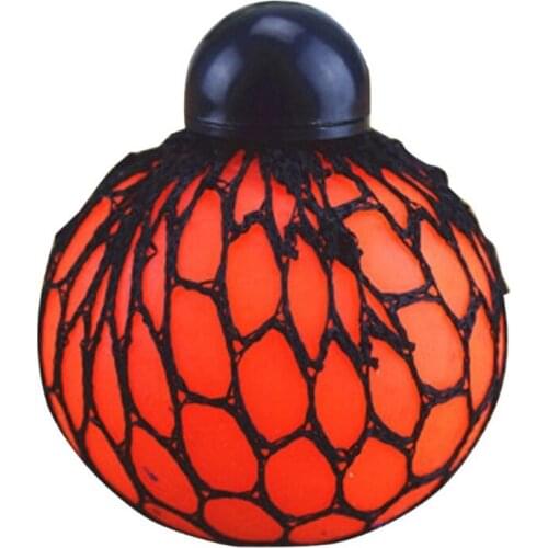 28EC Handhold Toy Sensory Mesh Ball Interactive Colorful Grape DNA Ball Decompression Toy for Adults Pressure Relieve 2.5Inch