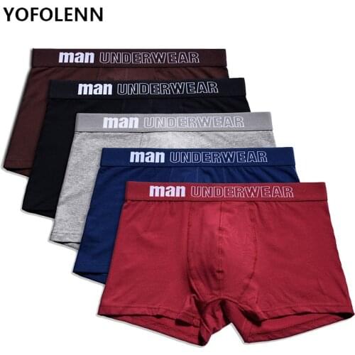 6 Colors High Quality Men Underwear Boxer Combed Cotton Man Short Breathable Solid Mens Flexible Shorts Boxers Male Underpants