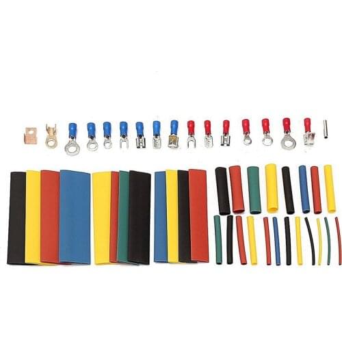 678 Pcs/Set Assorted Insulated Spade Crimp Terminal Heat shrink tube Kit Butt Electrical Wire Cold-Pressure Terminal kit new