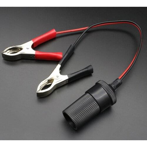80% HOT SALES!!! Universal 12V Vehicle Battery Terminal Clip-onS CigaretteED Lighter Adapter Socket