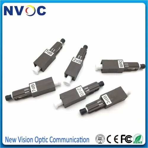 5pcs MU UPC 1/2/3/5/7/10/15/18/20dB Female to Male Fiber Optic Attenuator,MU/UPC Plug-in Fixed Optical Attenuator For Receiver