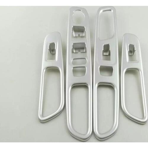 For Jeep Renegade 2014-2019 Car Styling ABS Matte Window Switch Door Panel Handle Armrest Lift Cover Trims Frame Accessories