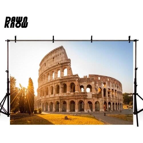 DAWNKNOW Colosseum Photography Background Sunshine Photographic Backdrops Wedding Photo Studio Children Photocall lv2123