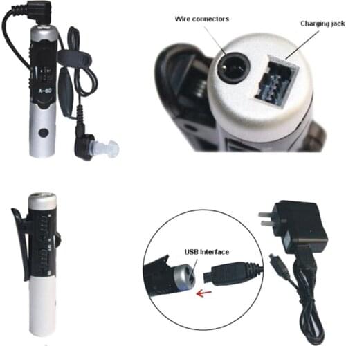 Hot AXON A-60 Hearing Aid aids Rechargeable Digital Adjustable Tone In-Ear Personal Listening Care Sound Amplifier For Elder