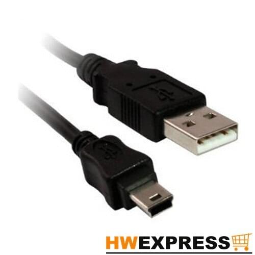 HWEXPRESS Hot 1m USB 2.0 A - 5 Pin Mini B Camera/MP3 Cable
