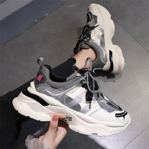 Big Size Women Platform Shoes Designer Sneakers Basket Femme Ladies Trainers Casual Woman Chunky Sneakers Couples Shoes