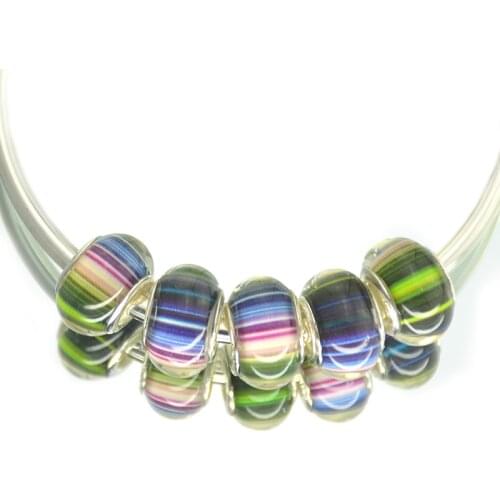 FREE Round Plastic Acrylic Charms Bead Big Hole for Pandor European DIY Jewelry Bracelet or Necklace lampwork boncuk