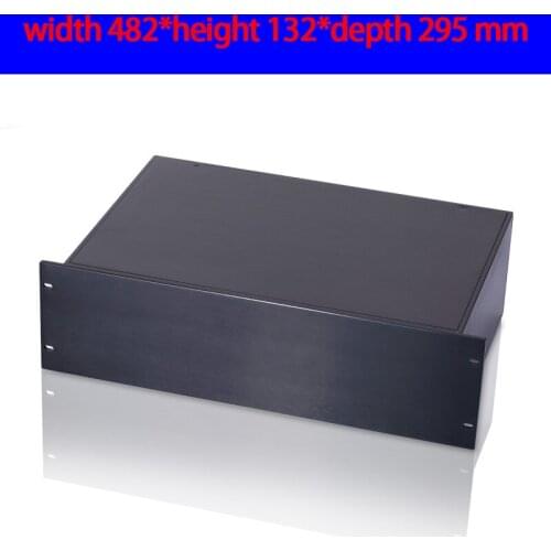 KYYSLB 3U-295 482*132*295mm 19 Inches Instrument Amplifier Aluminum Chassis Power Communication Industry Case Shell