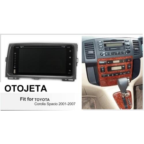 Android 10 radio 8core car multimedia GPS Navigation for toyota corolla spacio 2001-2007 aux bluetooth DVD video player frame
