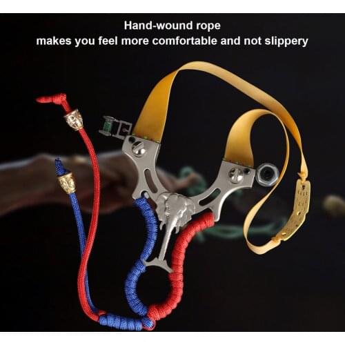 Metal Elephant Laser Flat Leather Sling Shooting Fish Free Quick Spider Sling Shooter Safe Aiming Portable Shooter For Training