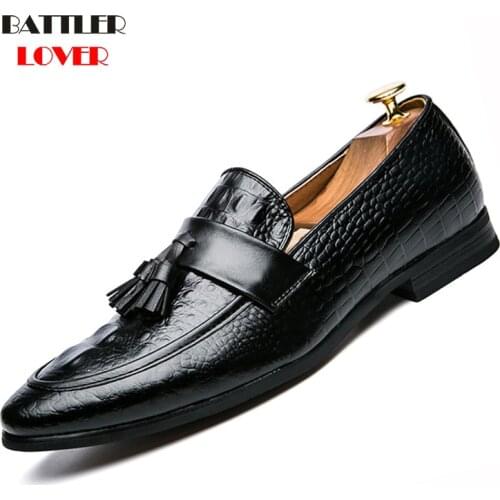 Pointed Toe Mens Dress Shoes Crocodile Genuine Leather Luxury Wedding Shoes Floral Print Men Flats Office wedding party Formal