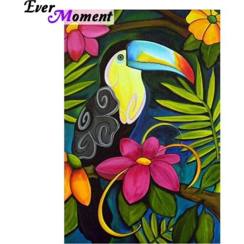 Ever Moment DIY Diamond Painting Parrot Diamond Mosaic Pieces Diamond Painting Full Square Modern Rhinestone Embroidery ASF892