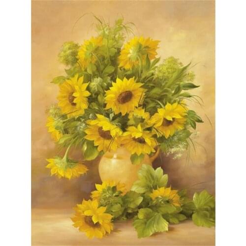 Flowers Drawing Figure Printed 11CT Cross Stitch Set DIY Embroidery DMC Threads Hobby Craft Handicraft Knitting Design Counted