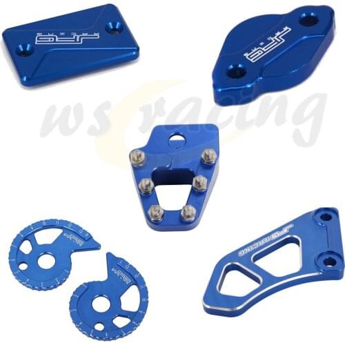 Motorcycle CNC Brake Pedal Step Tip Front Rear Reservoir Cover Chain Adjuster Guard For Yamaha XT250 2008 2009 2010 2011-2020