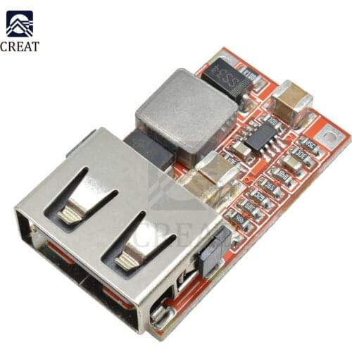 DC-DC Step-Down Power Supply Buck Converter DC 6-24V 10V 12V 18V 24V to 5V 2.1A Car Charger Module USB Interface