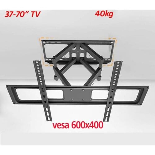 A52M Universal 6 arm double arm full motion 40kg 65inch 70inch retractable led tv wall mount lcd bracket stand plasma holder