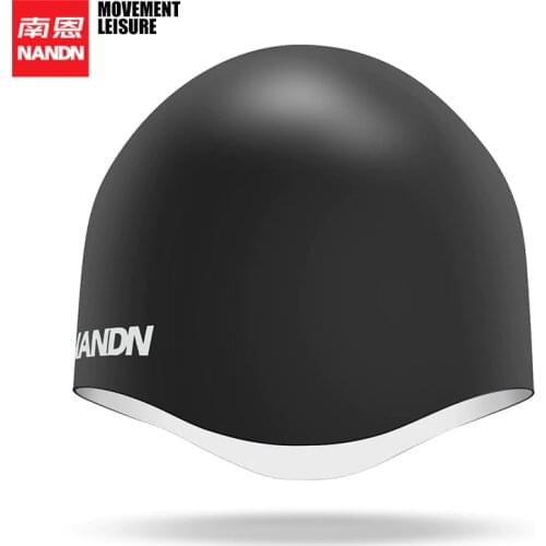 NANDN adult male and female hair helmet cap waterproof silicone swimming cap Silicone Cap