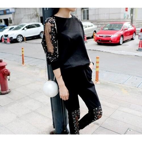 Large Size 4XL Women 2 suits Spring Sportswear sets Long sleeve Sweatshirts Pants Loose Tracksuits Sexy women Sporting Suit