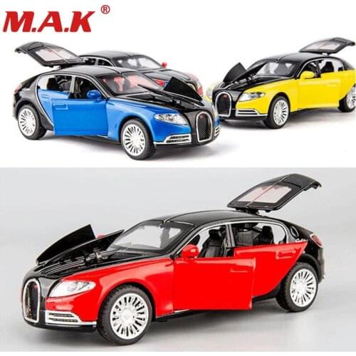 1:32 scale car model Bugatti alloy diecast model car with sound&light pull back model car toy cars kids toys collection