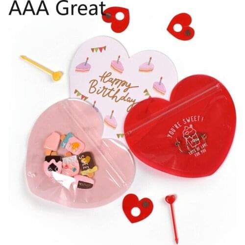 100Pcs/Lot Sweetheart Jewelry Packaging Bags Thickening Love Creative Nougat Packaging Bag Gift Wedding Birthday Party Pouches