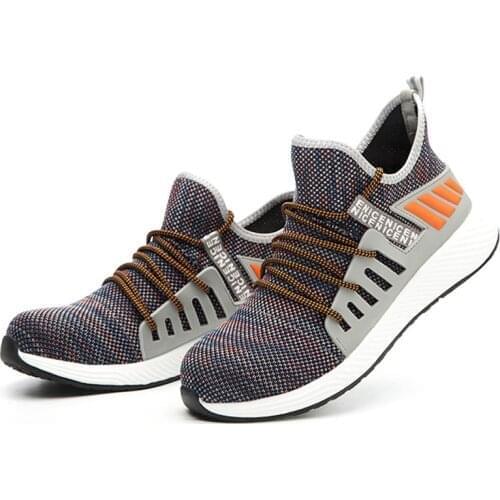 2021 Fashion High Quality Lightweigheakers Breathable Shoes Safety Work Shoes Construction Men Outdoor Steel Toe Cap Shoes