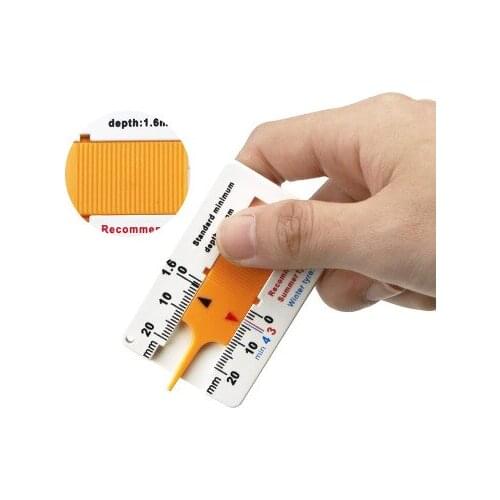 Auto Tyre Tread Depth Gauge Caliper Car Motorcycle Caravan Trailer Wheel Measure Car-styling Repair Tool
