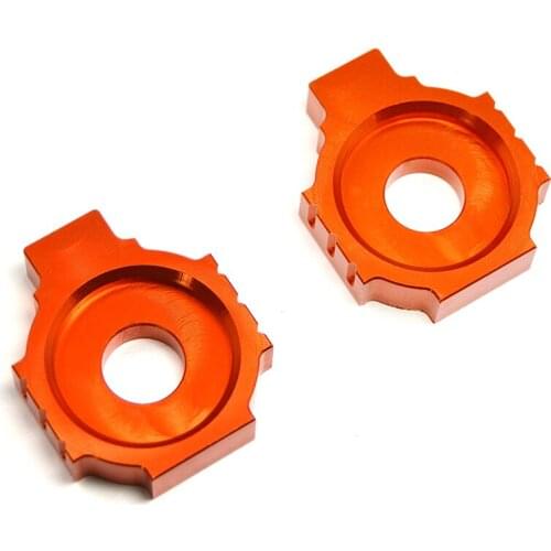 BJMOTO Motorcycle CNC Rear Axle Spindle Chain Adjuster Blocks for DUK E 390 250 RC 125/200 Duke390 Duke250 RC390 RC200