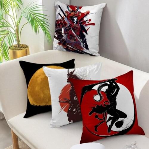 Fuwatacchi Portrait Pillowcases Japanese Geisha Photo Outside Pillow Covers for Bed Sofa Car Cushion Cover Home Fall Decorations